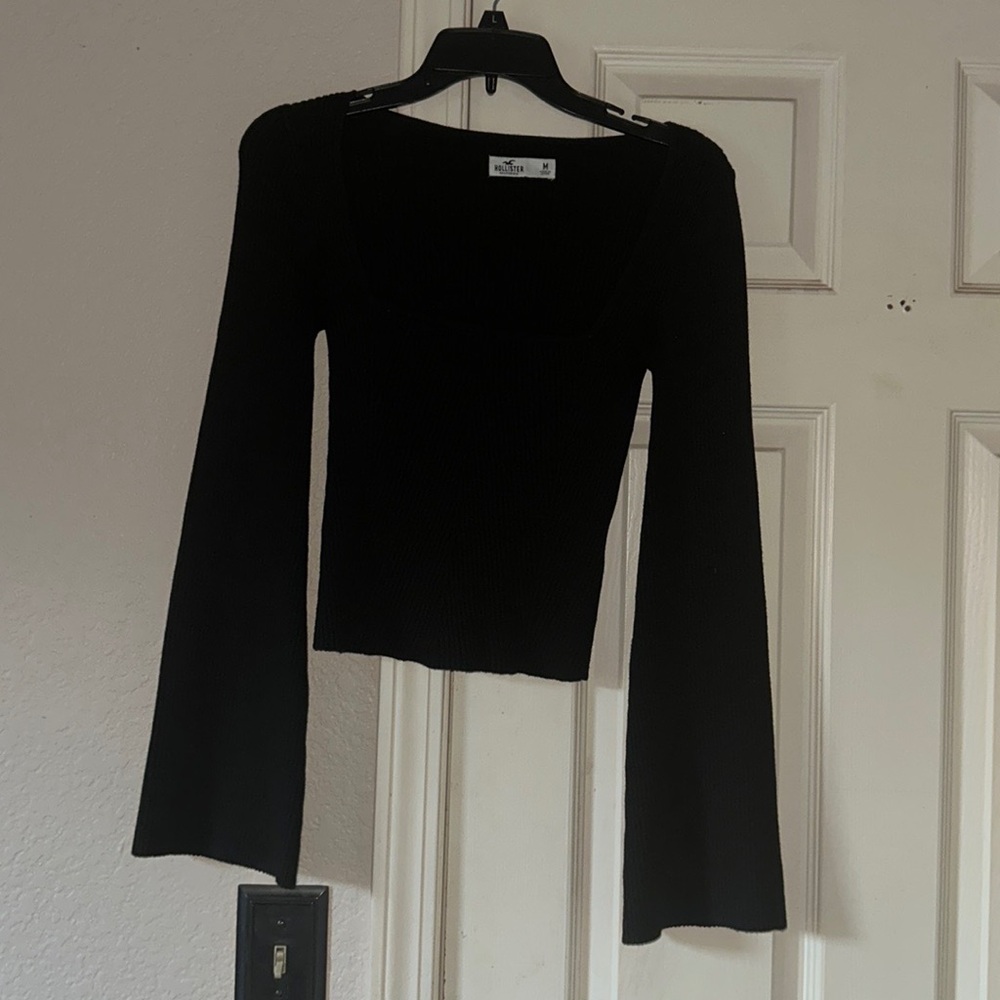Hollister long sleeve square neck top